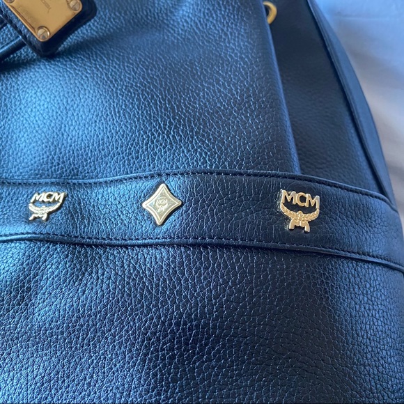 Vintage MCM Leather Bucket Bag - Picture 11 of 13